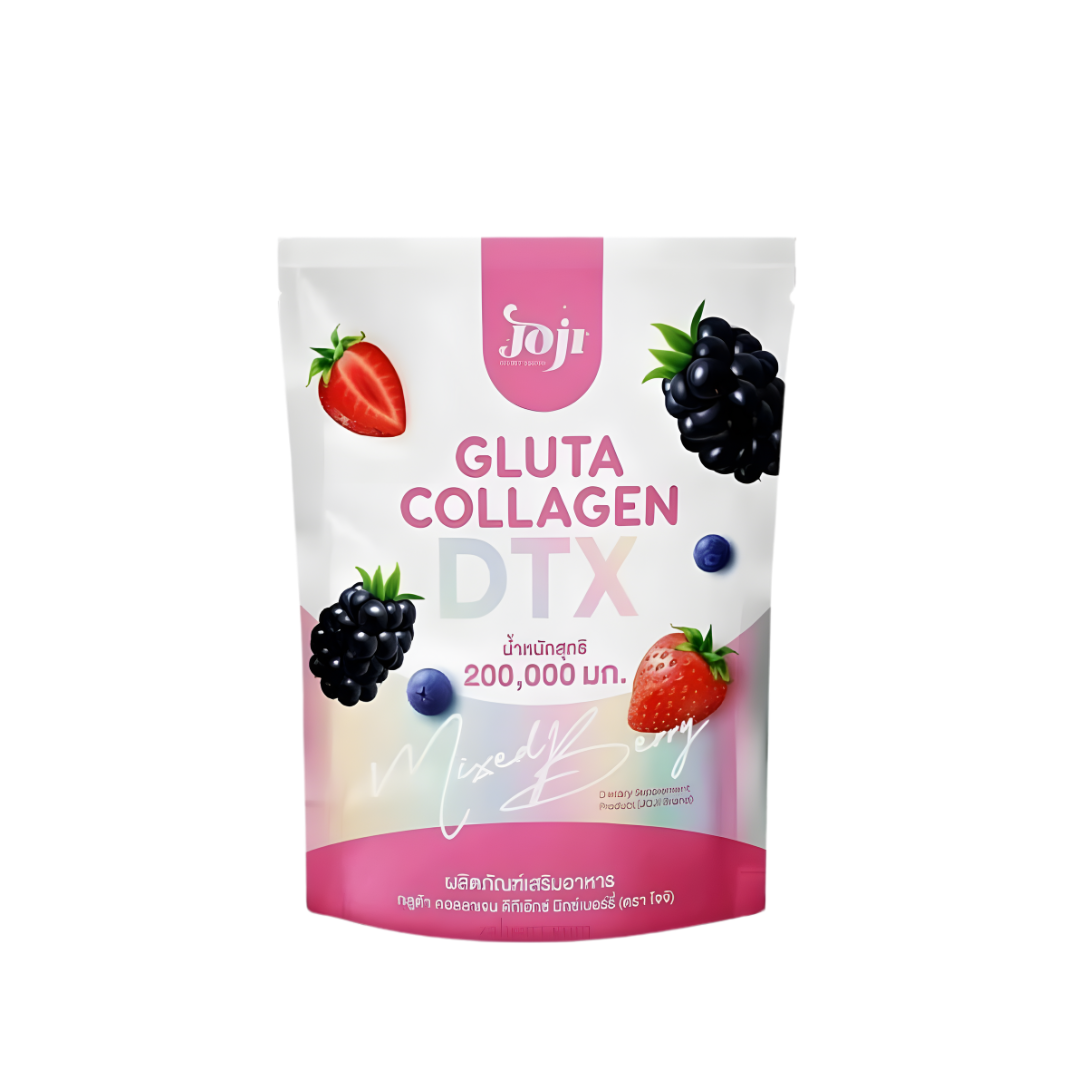 JOJI Gluta Collagen DTX Fiber Drink – Mixed Berry Formula (10 Sachets)