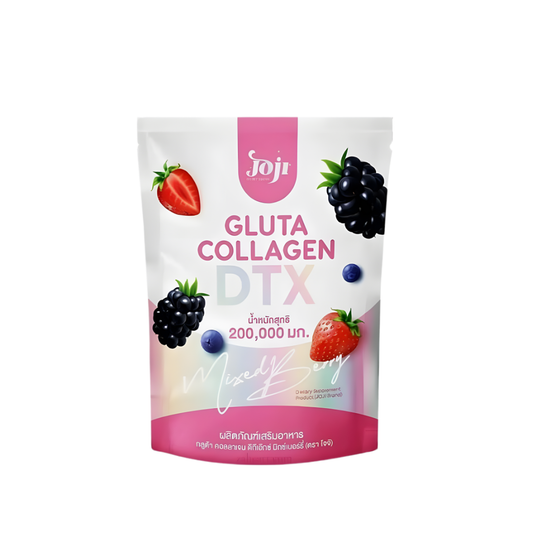 JOJI Gluta Collagen DTX Fiber Drink – Mixed Berry Formula (10 Sachets)