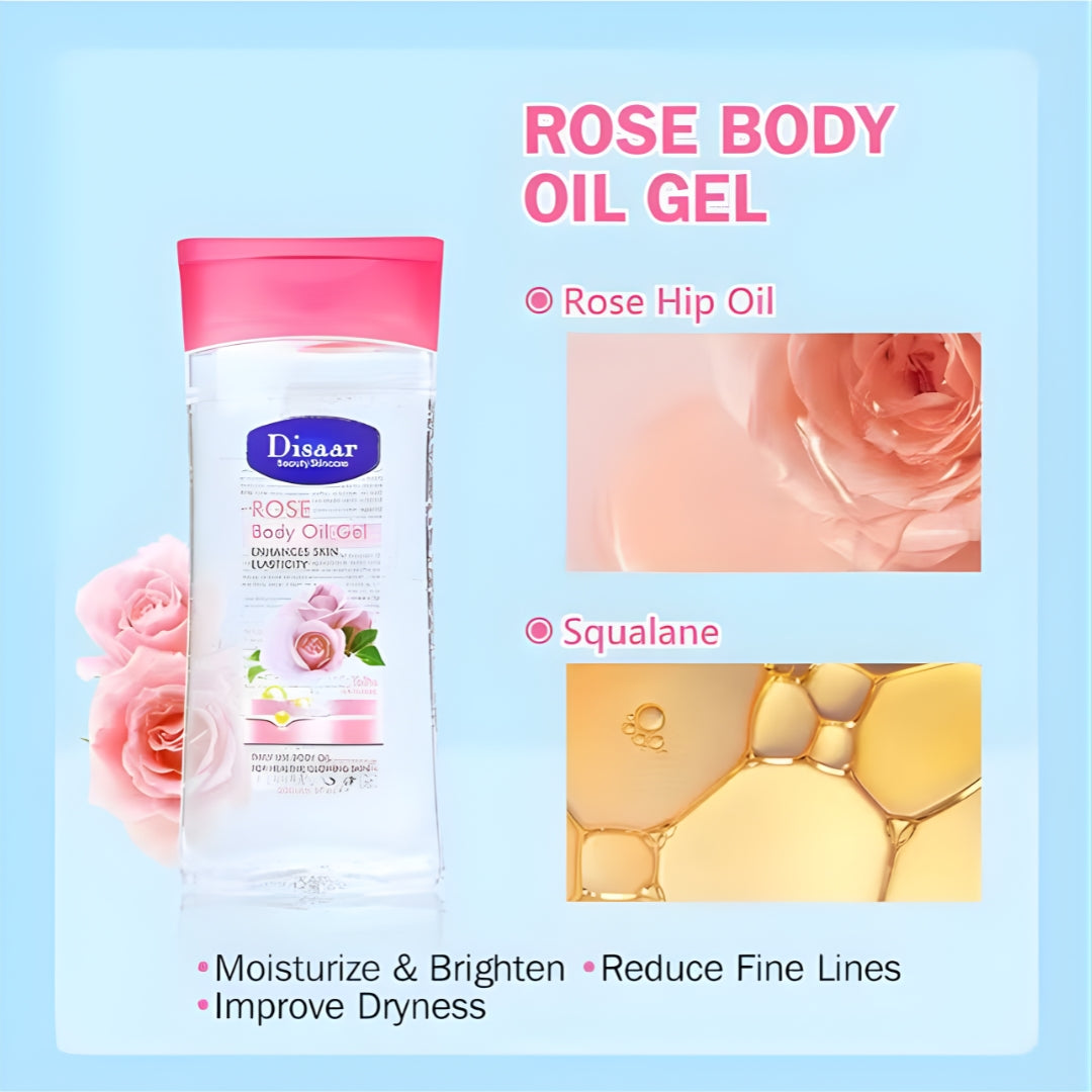 Disaar Rose Body Oil Gel (200ml)