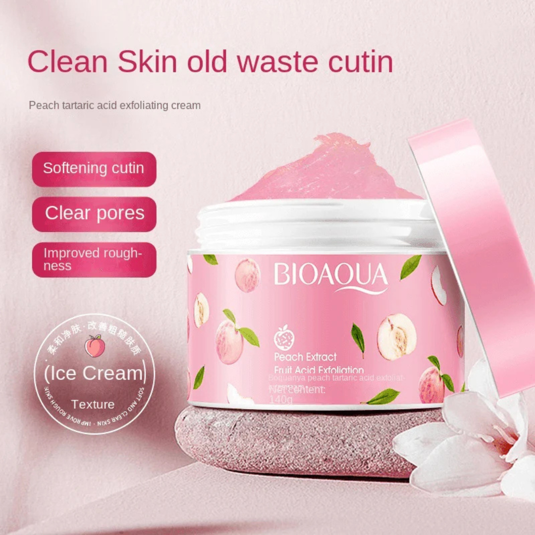 BIOAQUA Peach Extract Exfoliating Body Scrub Gel (140g)