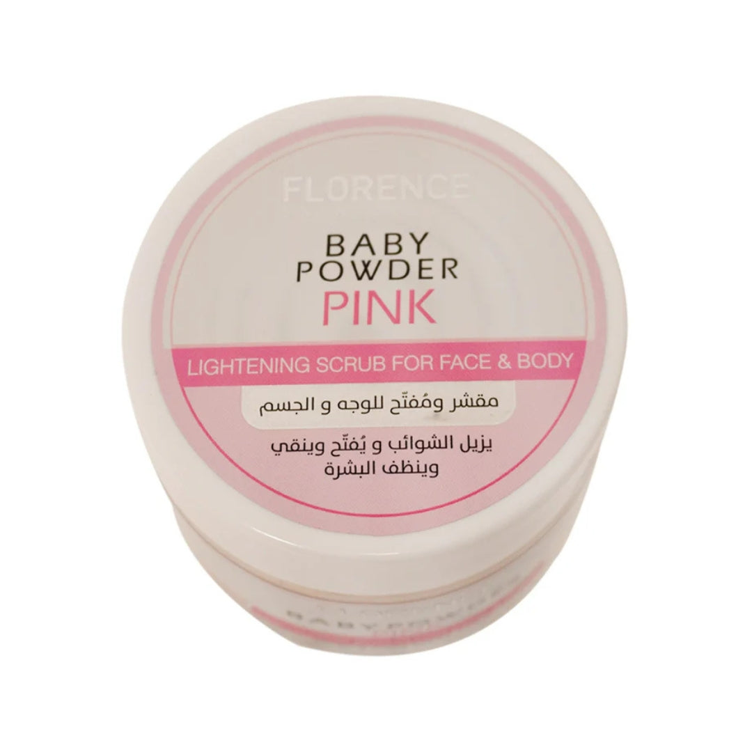 Florence Skin Clinic Baby Powder Pink Lightening Scrub (300ml)