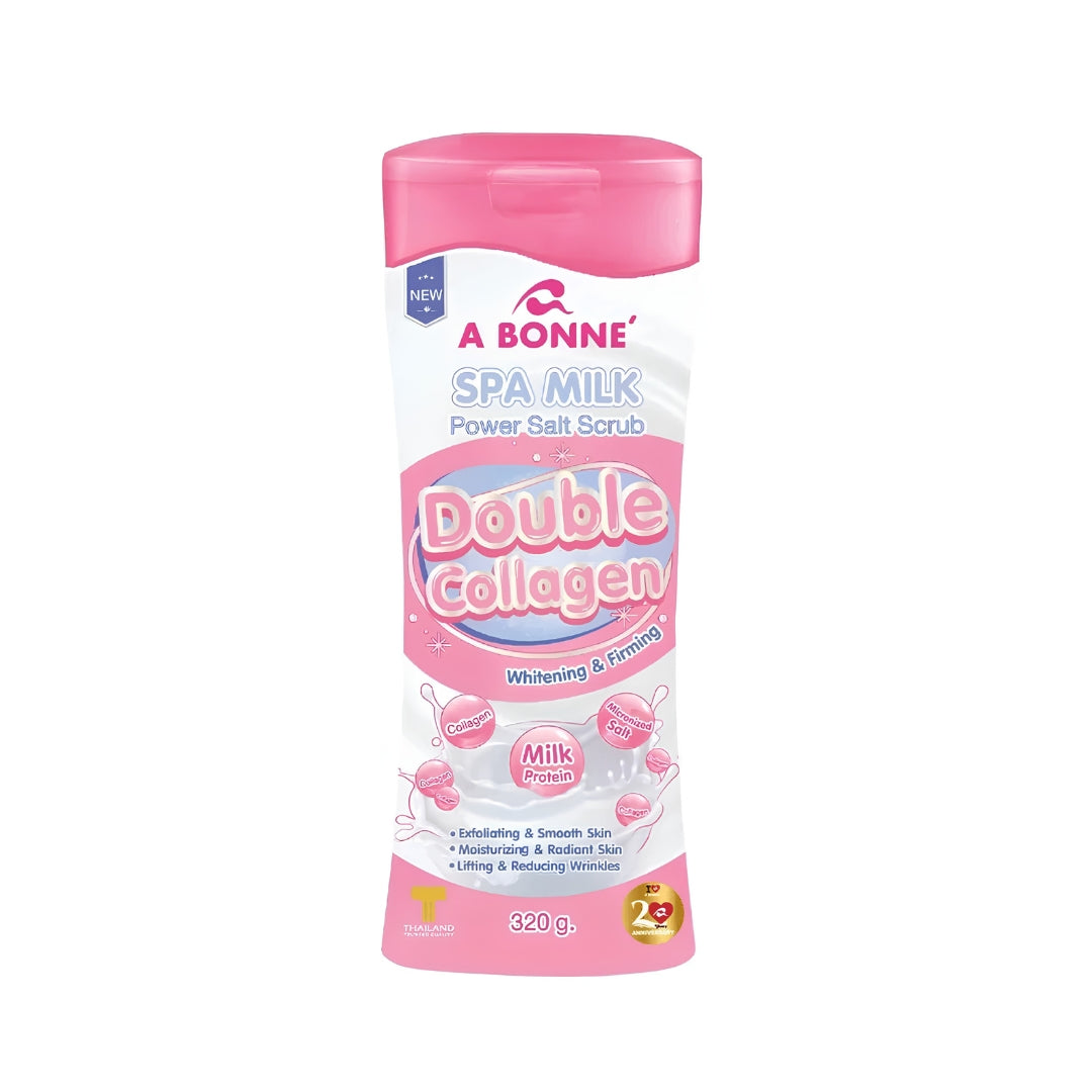 A Bonne Spa Milk Power Salt Scrub Double Collagen (320g)