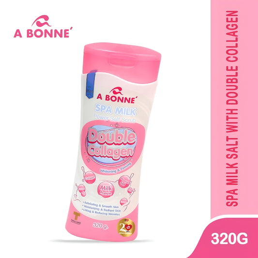 A Bonne Spa Milk Power Salt Scrub Double Collagen (320g)