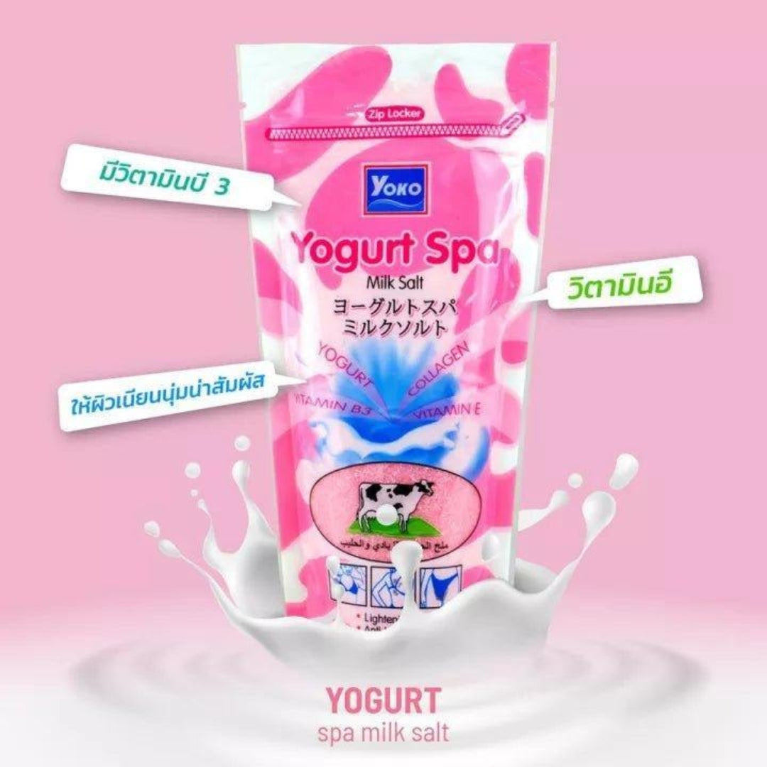Yoko Yogurt Spa Milk Salt Exfoliating Body Scrub (300g)