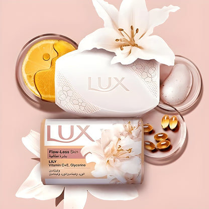 Lux Flaw-less Skin Lily Soap Bar with Vitamin C & E (120g x6)