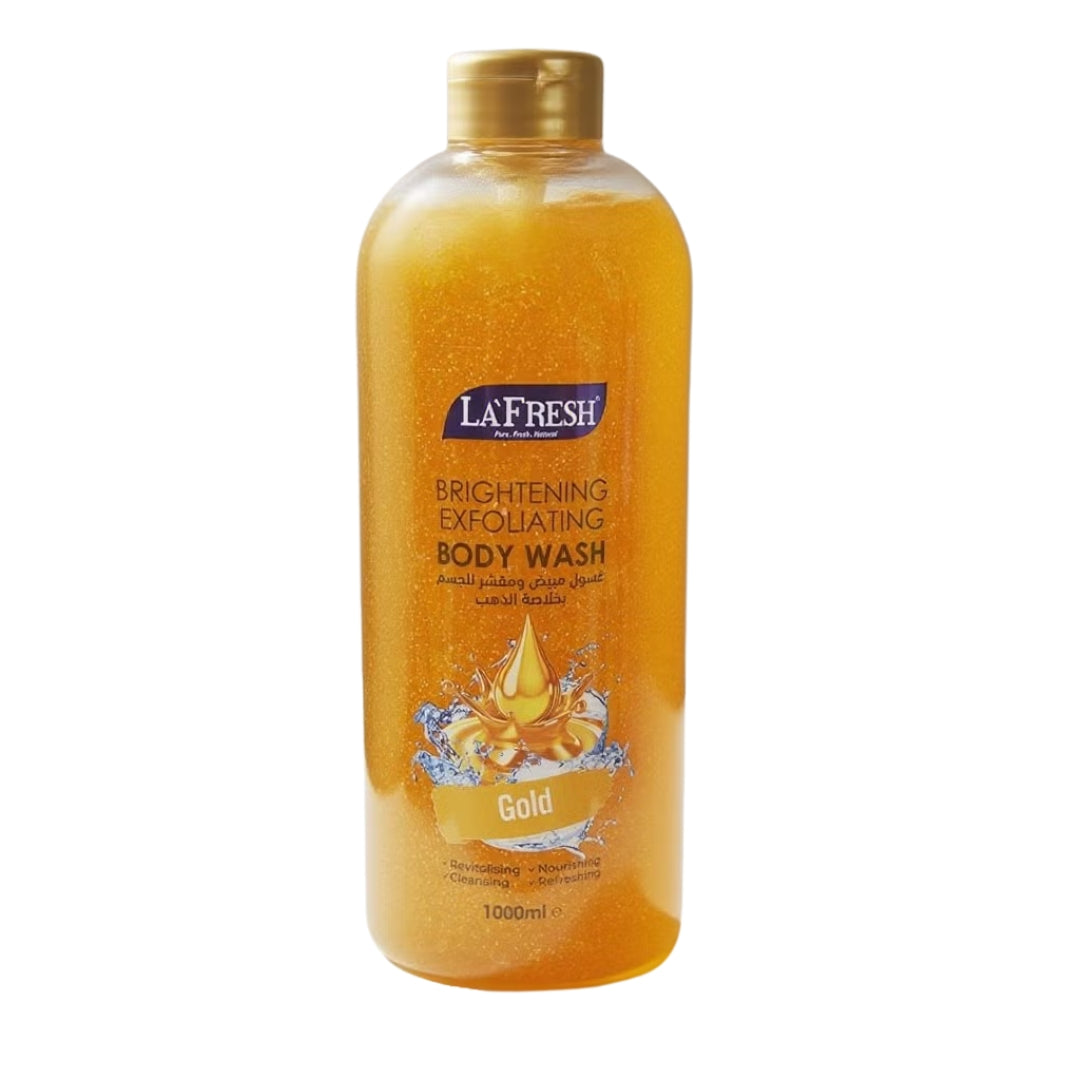 LaFresh Brightening Exfoliating Gold Body Wash 1000ml