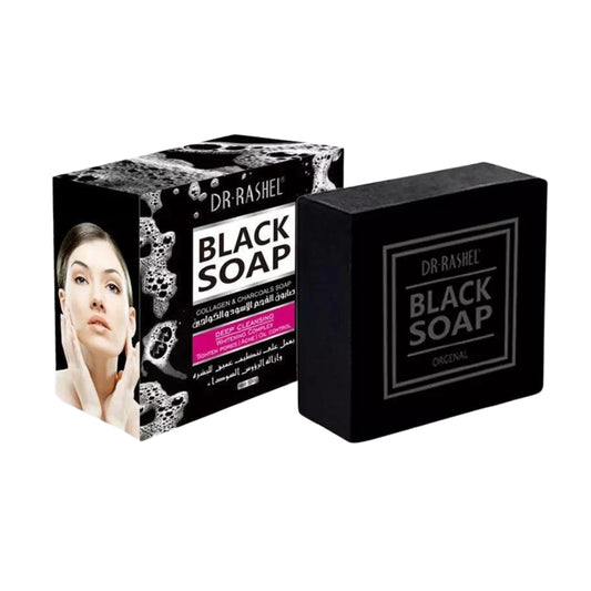 Dr. Rashel Collagen & Charcoal Black Soap (100g)