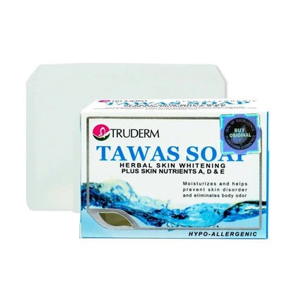 Truderm Tawas Herbal Skin Whitening Soap with Vitamins A, D & E (135g)