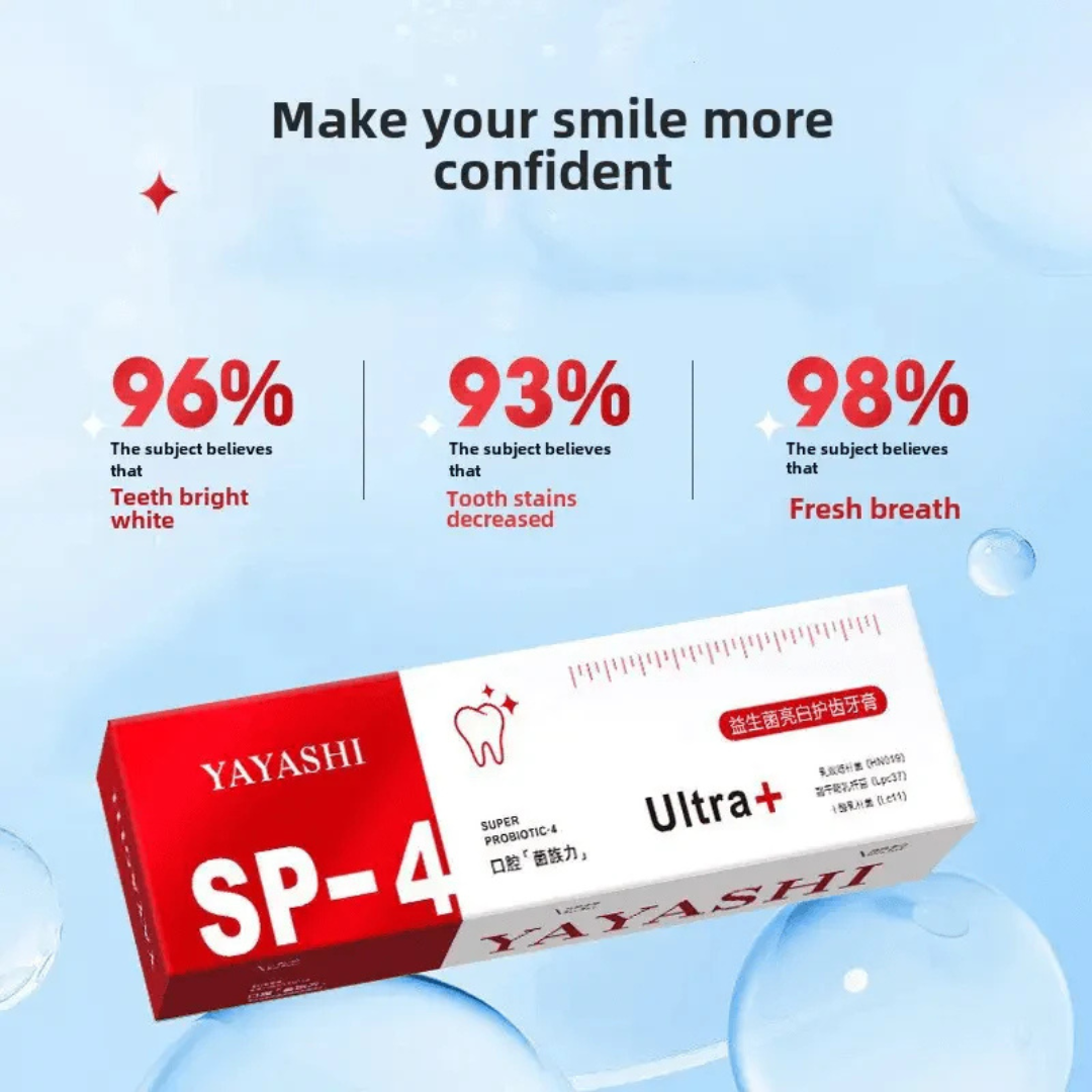 Yayashi SP-4 Ultra + Brightening Probiotic Toothpaste (120g)