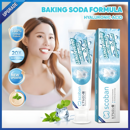 Scoban Teeth Brightening Toothpaste with Baking Soda (200g)
