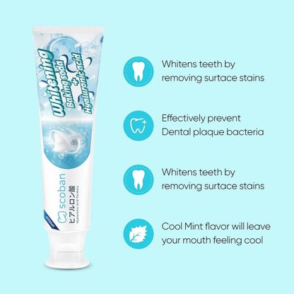 Scoban Teeth Brightening Toothpaste with Baking Soda (200g)
