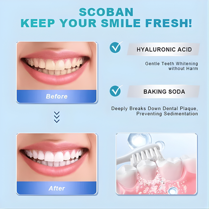 Scoban Teeth Brightening Toothpaste with Baking Soda (200g)
