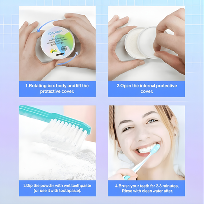 Scoban Vitamin C Probiotic Brightening Tooth Powder (50g)