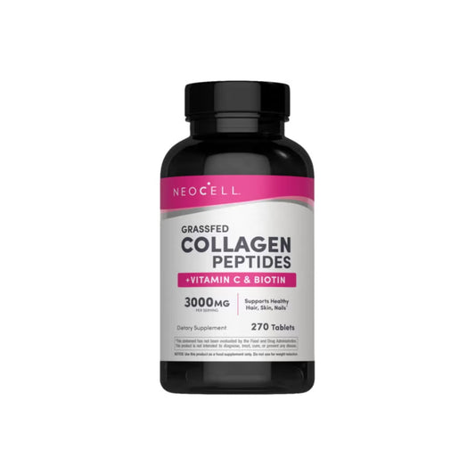 NeoCell Grassfed Collagen Peptides + Vitamin C & Biotin (270 Tablets)