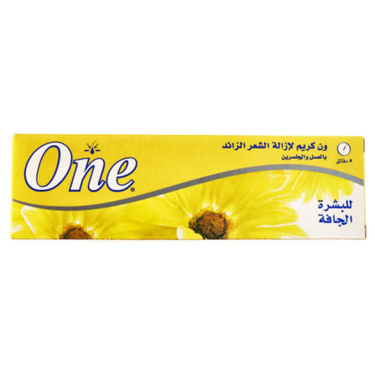 Eva One Hair Removal Cream with Honey & Glycerin for Dry Skin (140g)