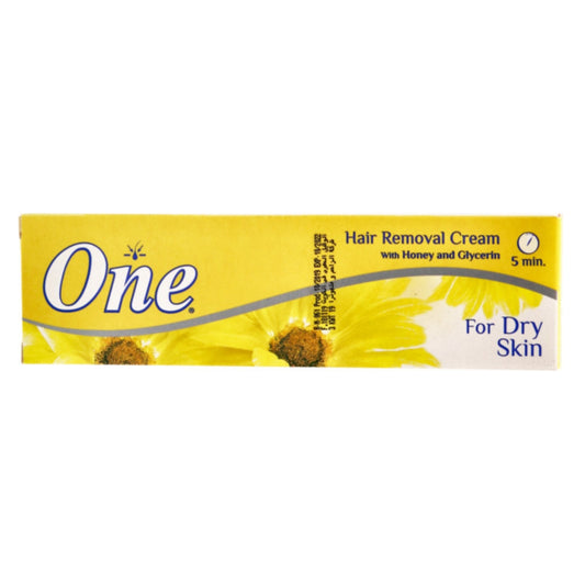 Eva One Hair Removal Cream with Honey & Glycerin for Dry Skin (140g)