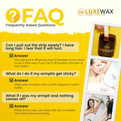 Luxewax Organic DIY Sugar Waxing Kit (250ml)