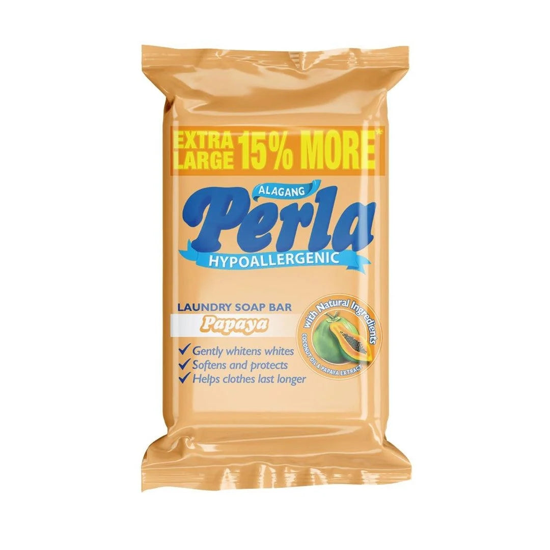 Perla Hypoallergenic Papaya Laundry Soap Bar (110g)