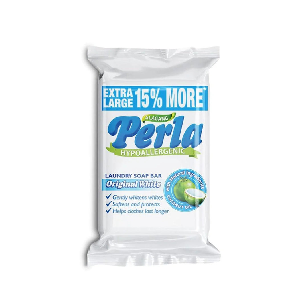 Perla Hypoallergenic Original White Laundry Soap Bar (110g)