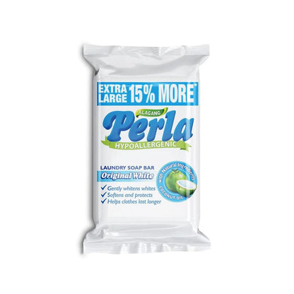 Perla Hypoallergenic Original White Laundry Soap Bar (110g)