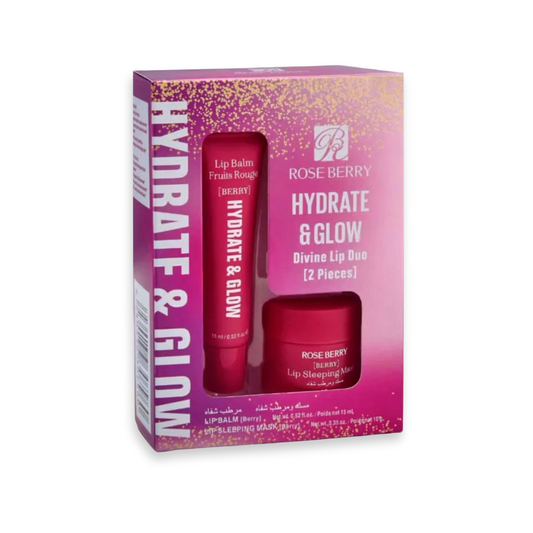Rose Berry Hydrate & Glow Divine Lip Duo (15ml + 10g)