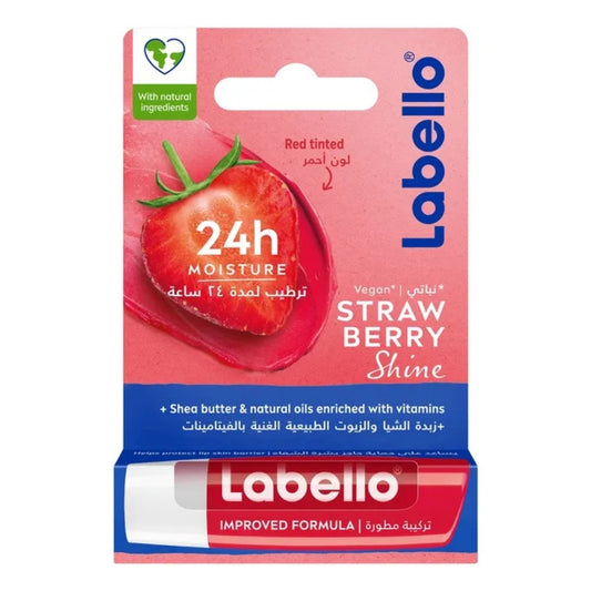 Labello Strawberry Shine Lip Balm (4.8g)