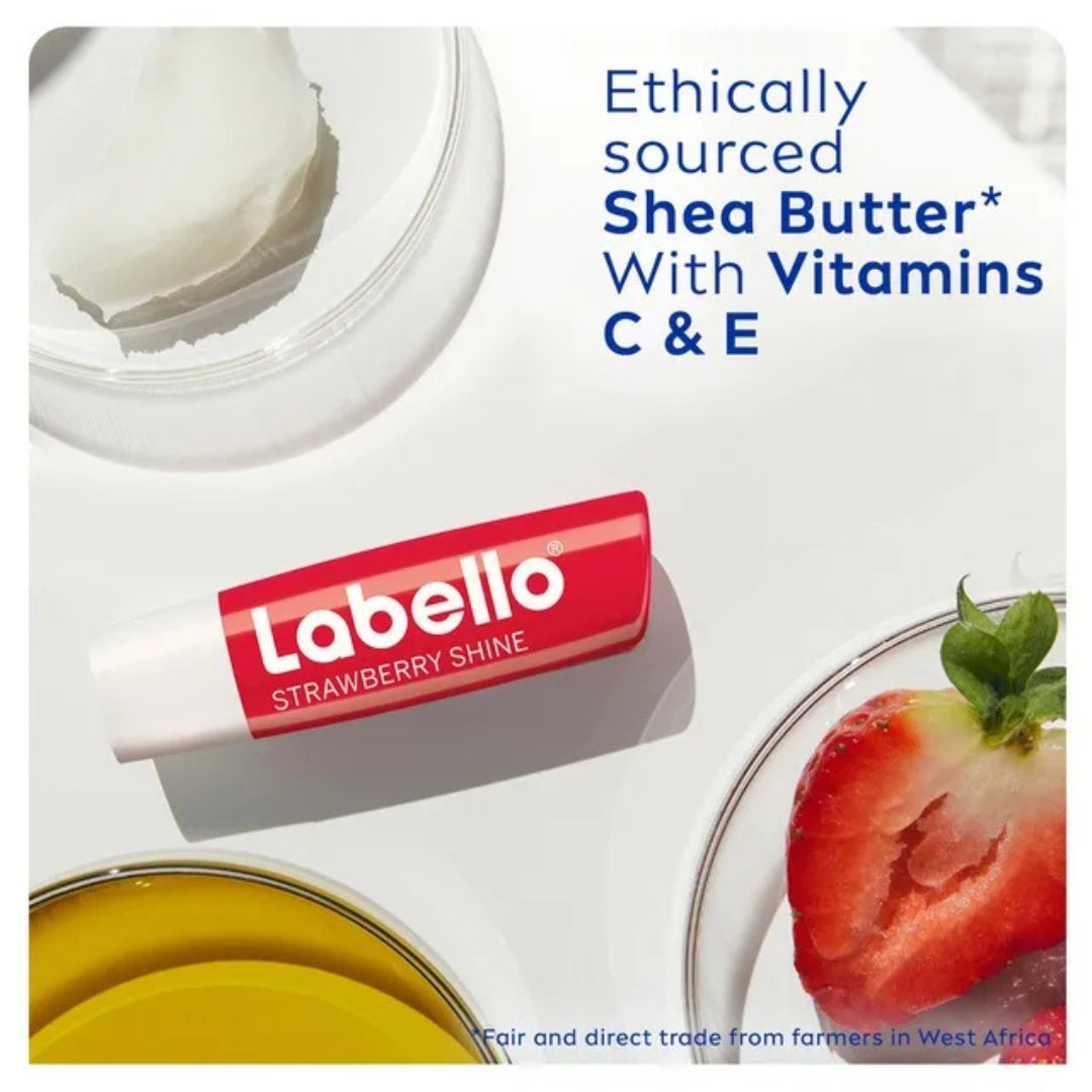 Labello Strawberry Shine Lip Balm (4.8g)