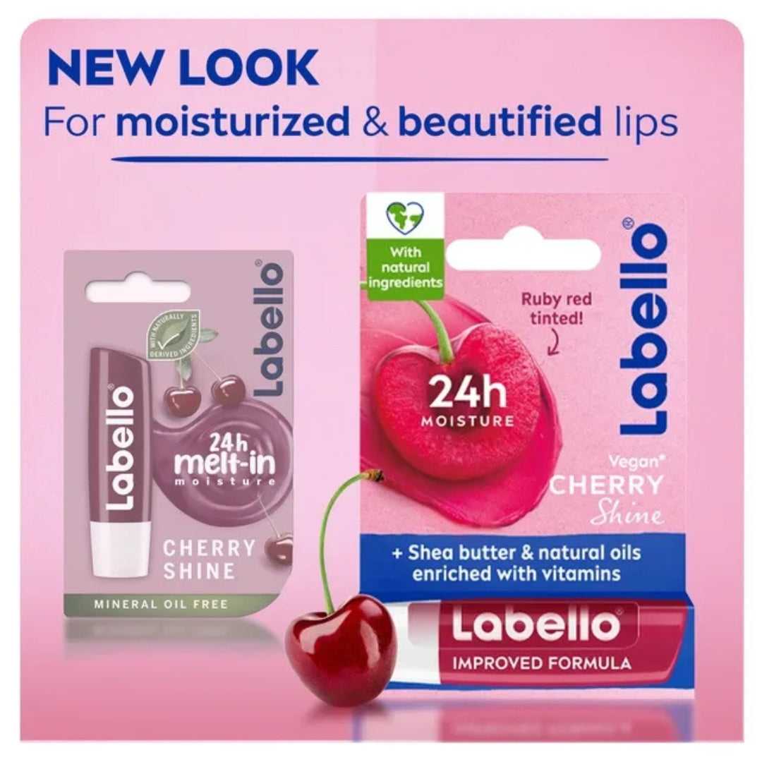 Labello Cherry Shine Lip Balm (4.8g)