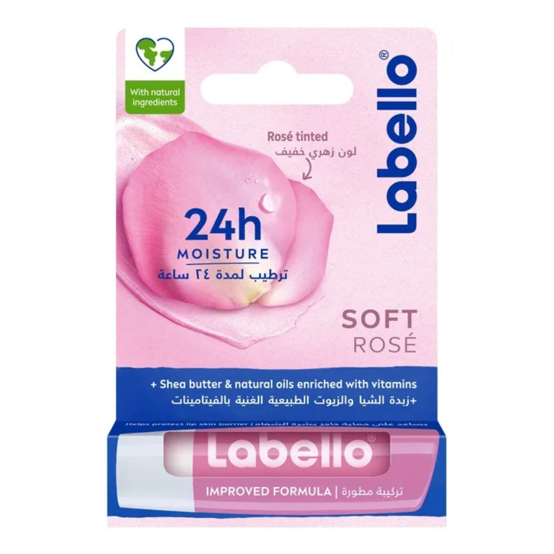 Labello Soft Rosé Lip Balm (4.8g)
