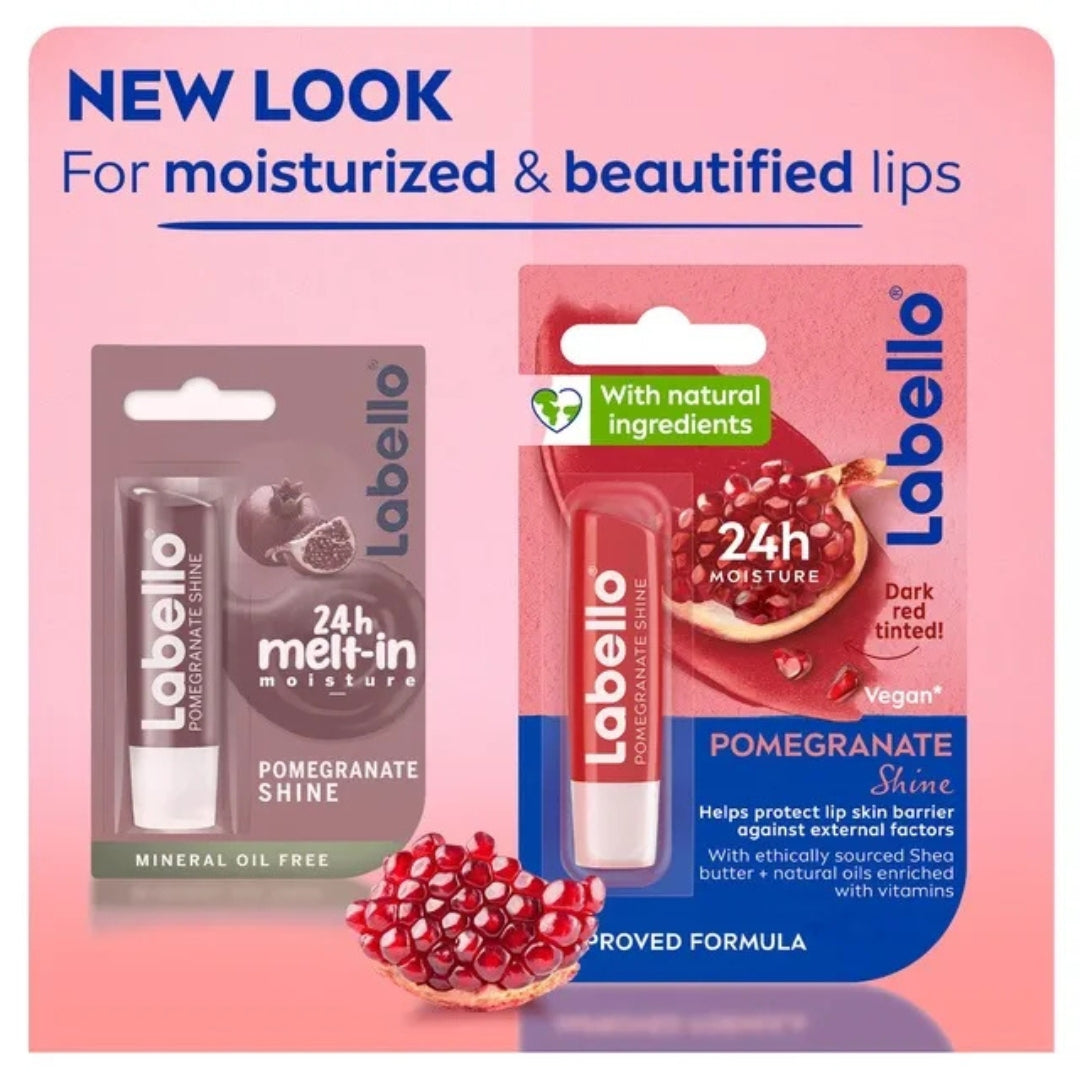 Labello Pomegranate Shine Lip Balm (4.8g)