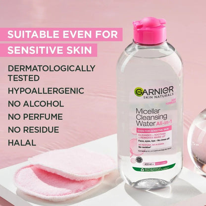 Garnier Micellar Cleansing Water Pink for Sensitive Skin 400ml