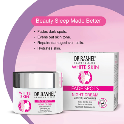 Dr.Rashel White Skin Fade Spots Night Cream with Niacinamide & Arbutin (50g)