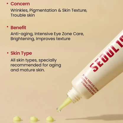 K-Secret Seoul 1988 Eye Cream with Retinal Liposome & Fermented Bean (30ml)