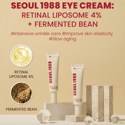K-Secret Seoul 1988 Eye Cream with Retinal Liposome & Fermented Bean (30ml)