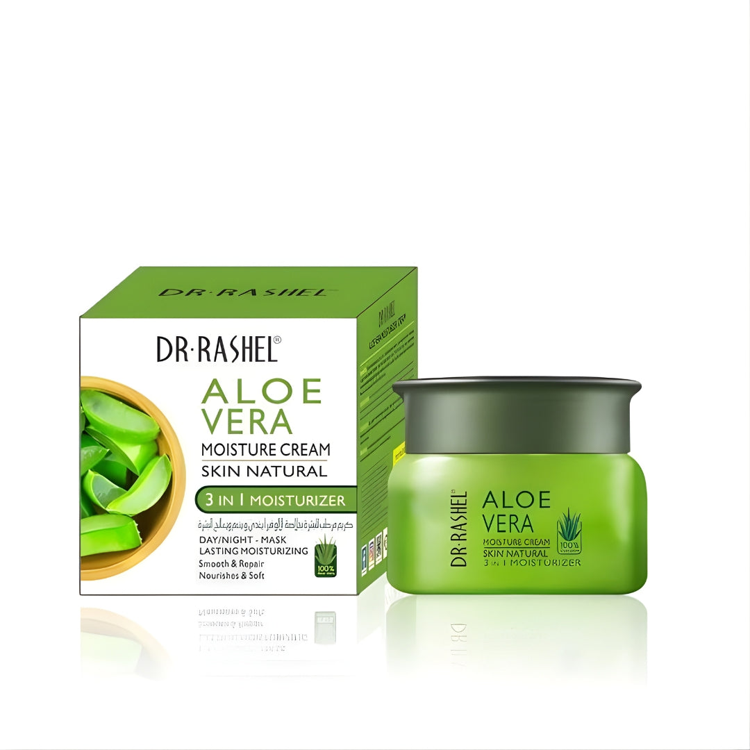 DR RASHEL Aloe Vera Skin Lightening Moisturizer Facial Cream 3 in 1 - 50g
