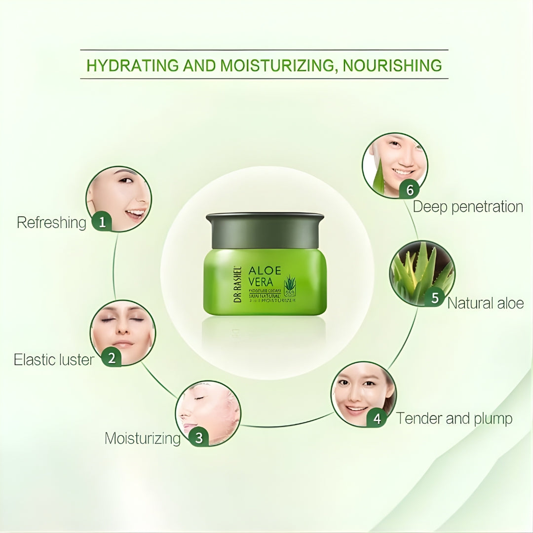 DR RASHEL Aloe Vera Skin Lightening Moisturizer Facial Cream 3 in 1 - 50g