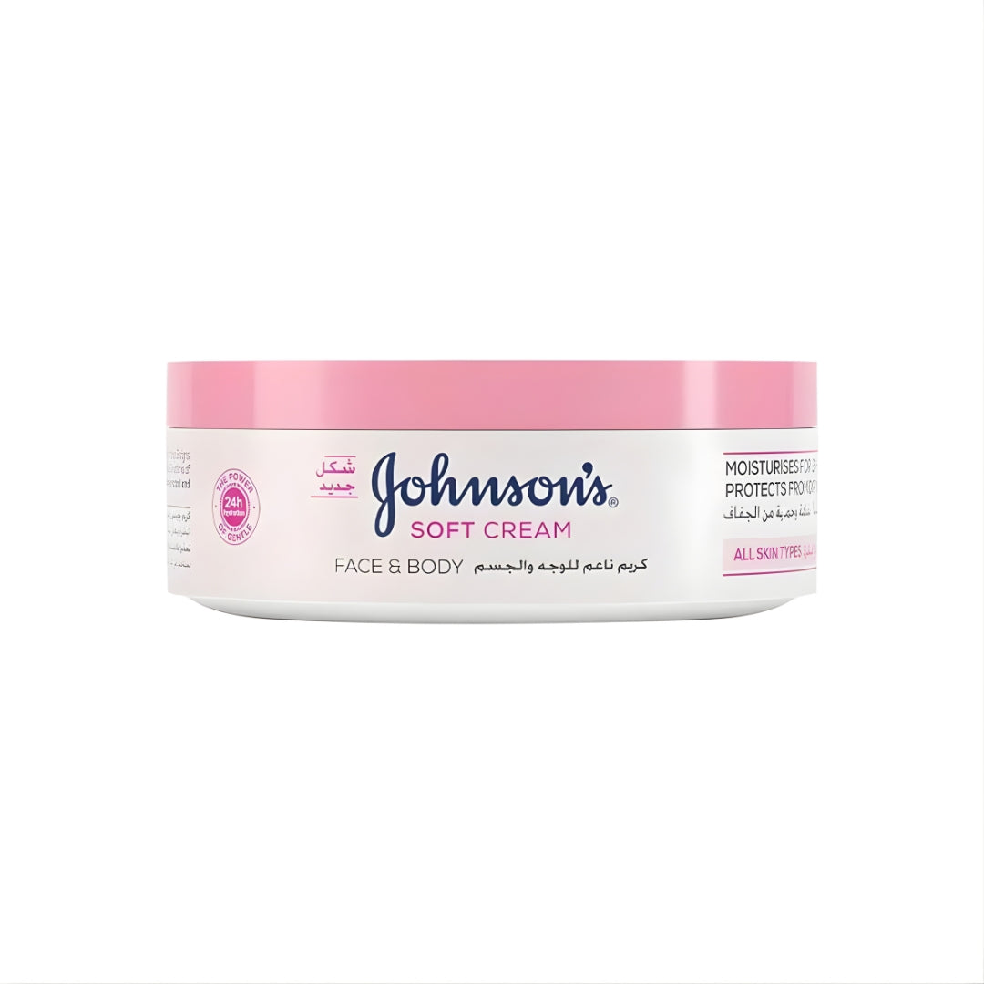 Johnson’s 24 Hour Moisture Soft Cream Face & Body 200ml