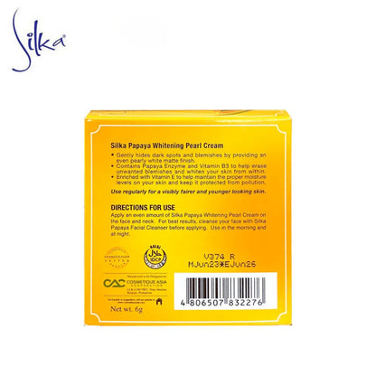 Silka Papaya Whitening Pearl Cream (6g)