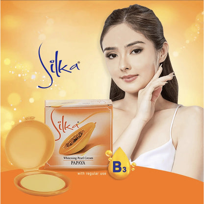 Silka Papaya Whitening Pearl Cream (6g)
