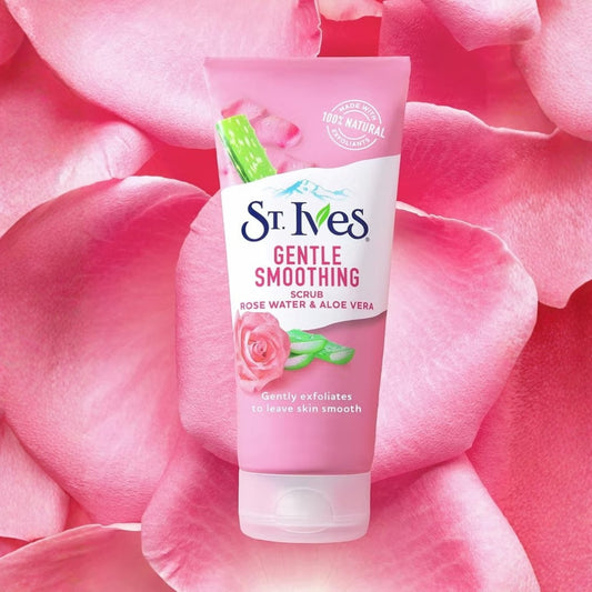 St. Ives Gentle Smoothing Rose Water & Aloe Vera Face Scrub (170g)
