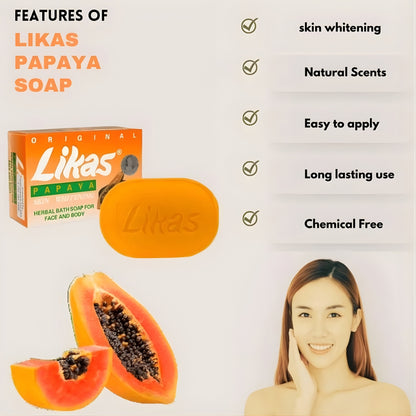 Likas Papaya Skin Whitening Fairness Soap (135g)