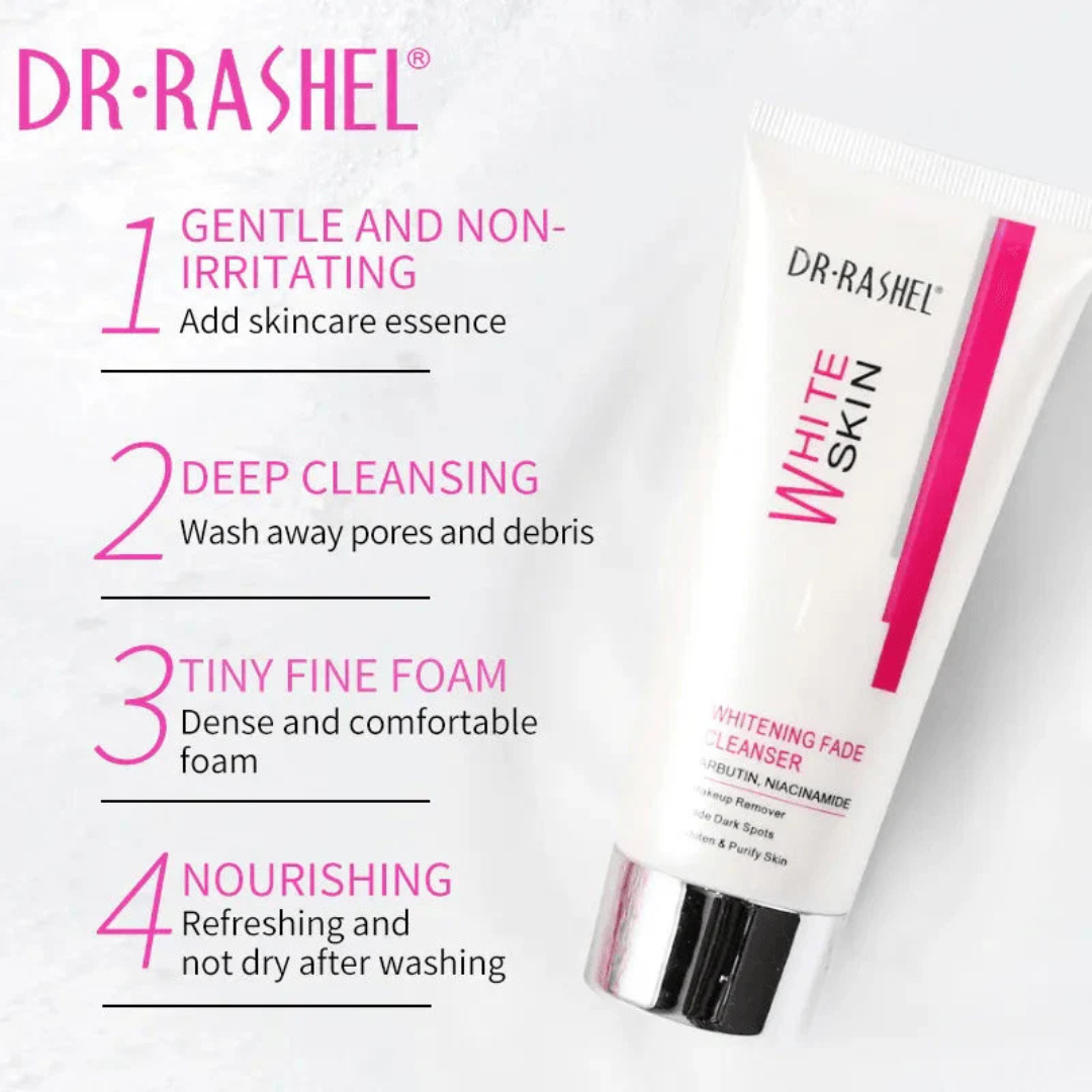 Dr.Rashel White Skin Whitening Fade Cleanser with Niacinamide & Arbutin (80ml)