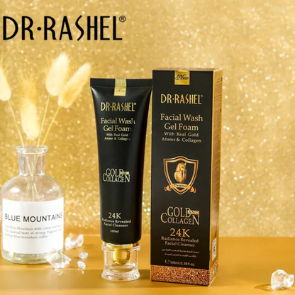 Dr.Rashel 24K Gold & Collagen Facial Wash Gel Foam (100ml)