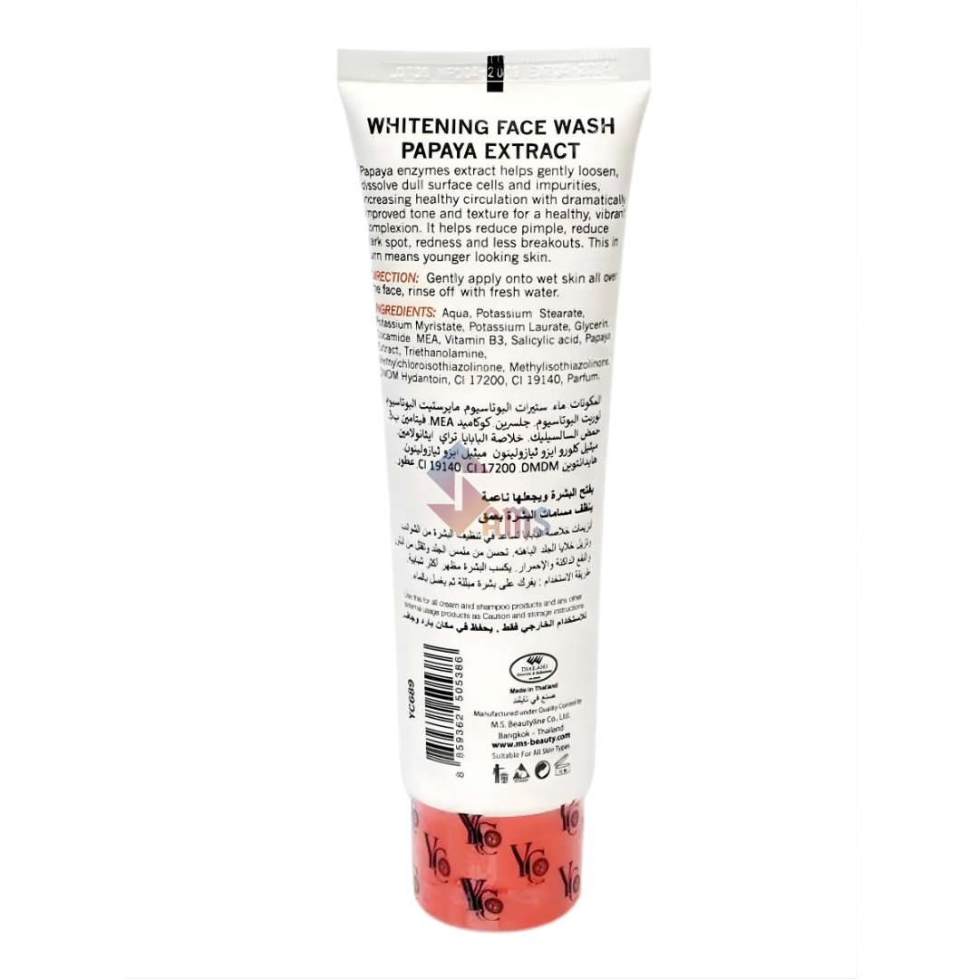 YC Whitening Face Wash with Papaya Extract (100ml)