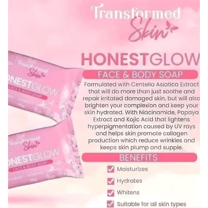 Honest Glow Glass Skin Soap – 125g