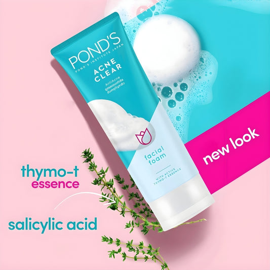 Ponds Acne Solution Anti-Acne Facial Foam - 100ml