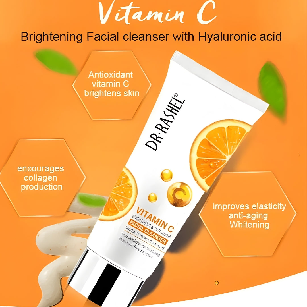 Dr.Rashel Vitamin C Brightening & Anti-Aging Facial Cleanser - 80g