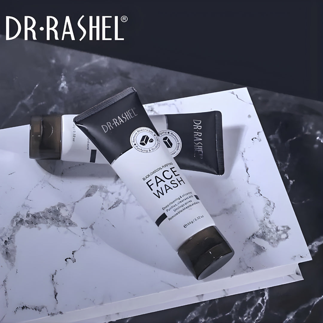 Dr.Rashel Black Charcoal Purifying Face Wash - 100g