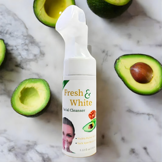 Fresh and White Facial Cleanser Avocado Brightening Face Wash 150ml