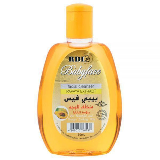 RDL Babyface Facial Cleanser Papaya Extract Brightening Face Wash 150ml